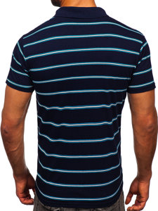 Maglietta polo da uomo blu Bolf 14954