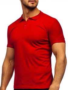 Maglietta polo da uomo bordò Bolf GD02