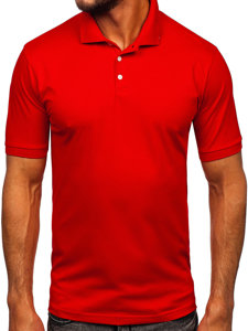 Maglietta polo da uomo rossa Bolf 0002