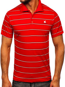 Maglietta polo da uomo rossa Bolf 14954