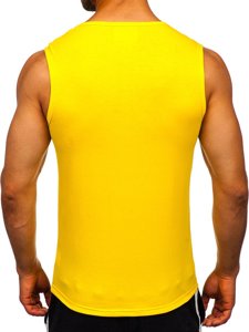 Maglietta tank top senza stampa giallaBolf 99001