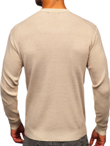 Maglione basic da uomo beige Bolf S8502