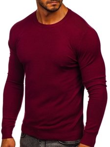 Maglione basic da uomo bordò Bolf YY01