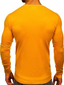 Maglione basic da uomo giallo Bolf YY01