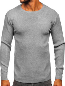 Maglione basic da uomo grigio Bolf S8506