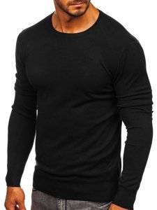 Maglione basic da uomo nero Bolf YY01