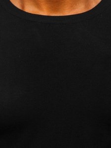 Maglione basic da uomo nero Bolf YY01