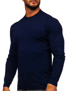 Maglione basic tipo lupetto da uomo blu Bolf MMB603