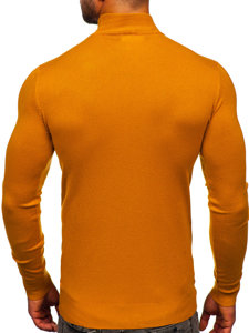 Maglione basic tipo lupetto da uomo cammello Bolf YY05