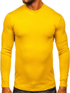 Maglione basic tipo lupetto da uomo giallo Bolf MMB603