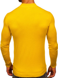 Maglione basic tipo lupetto da uomo giallo Bolf MMB603