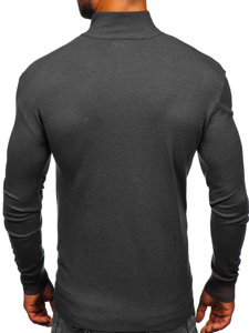 Maglione con collo alto da uomo antracite Bolf MM6007