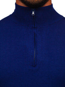 Maglione con collo alto da uomo blu'inchiostro Bolf MM6007