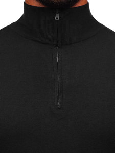 Maglione con collo alto da uomo nero Bolf MM6007