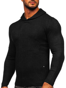 Maglione con collo alto da uomo nero Bolf MM6018