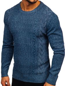 Maglione da uomo azzurro Bolf H1937