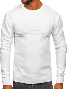 Maglione da uomo bianco Bolf SL15-2318