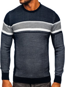 Maglione da uomo blu Bolf 2510