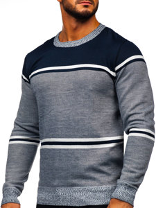 Maglione da uomo blu Bolf 6300