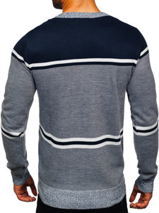 Maglione da uomo blu Bolf 6300