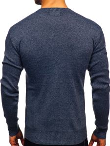 Maglione da uomo blu Bolf 8364