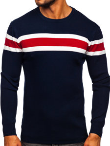 Maglione da uomo blu Bolf H2108