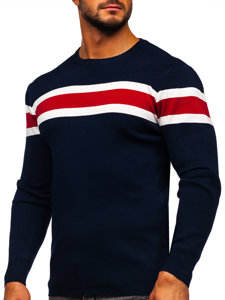 Maglione da uomo blu Bolf H2108