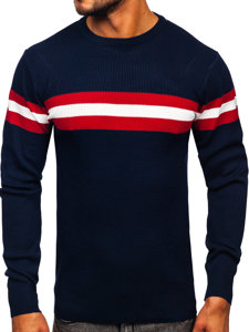 Maglione da uomo blu Bolf H2113