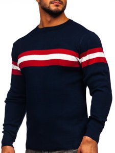 Maglione da uomo blu Bolf H2113