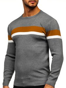 Maglione da uomo grigio Bolf H2072