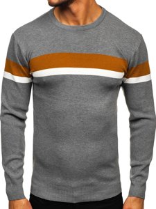 Maglione da uomo grigio Bolf H2072