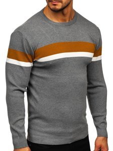 Maglione da uomo grigio Bolf H2072