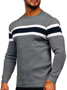 Maglione da uomo grigio Bolf H2108