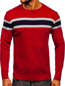 Maglione da uomo rosso Bolf H2108