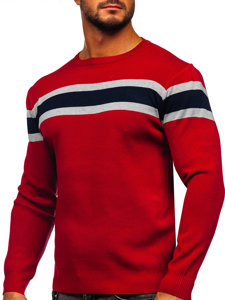 Maglione da uomo rosso Bolf H2108