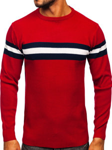 Maglione da uomo rosso Bolf H2113