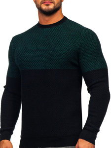 Maglione da uomo verde-nero Bolf W15-634