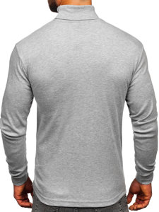 Maglione dolcevita basico da uomo grigio Bolf 145347-1