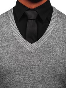 Maglione senza maniche da uomo grigio Bolf 8121