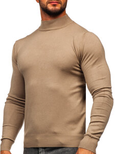 Maglione tipo lupetto basic da uomo camello Bolf W1-1725