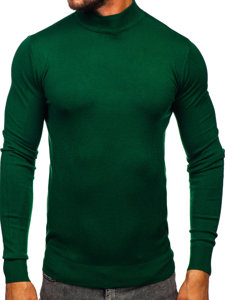 Maglione tipo lupetto basic da uomo verde Bolf W1-1725