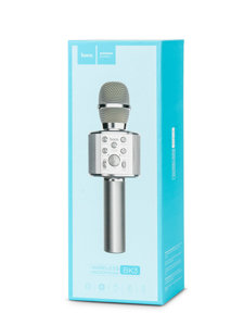 Microfono karaoke bluetooth argentato BK3