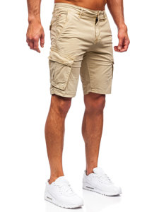 Pantaloncini cargo da uomo beige Bolf YF2222