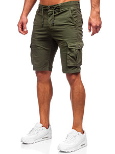 Pantaloncini corti cargo da uomo verdi Bolf BB70010