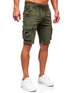 Pantaloncini corti cargo da uomo verdi Bolf BB70010