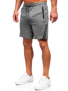 Pantaloncini corti di tuta da uomo grafite Bolf 68057