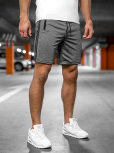 Pantaloncini corti di tuta da uomo grafite Bolf 68058A