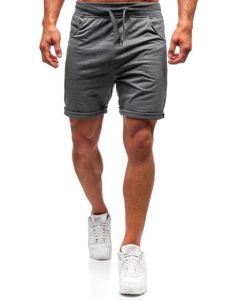 Pantaloncini corti di tuta da uomo grafite Bolf B1001