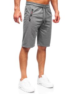 Pantaloncini corti di tuta da uomo grafite Bolf JX503