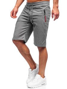 Pantaloncini corti di tuta da uomo grafite Bolf JX511